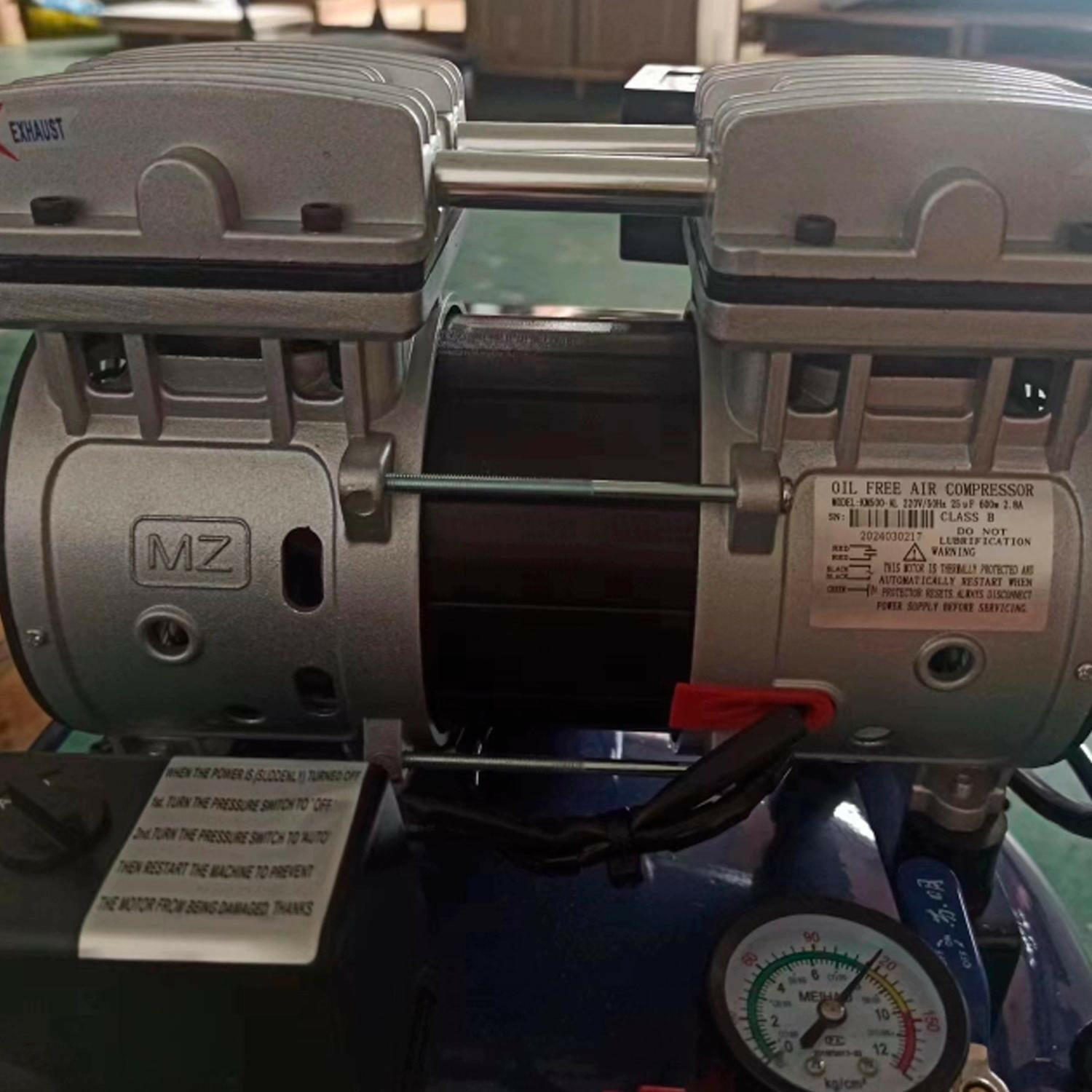 Compresor Dental silencioso 1.5HP 30Litros.