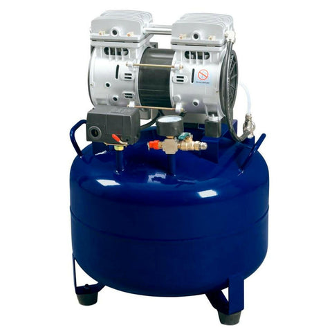Compresor Dental silencioso 1.5HP 30Litros.