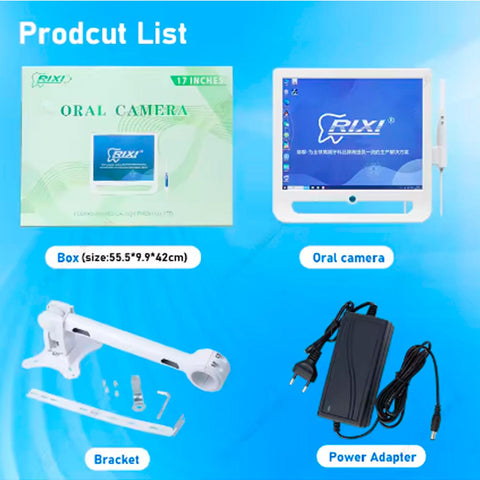 Cámara Dental Intraoral con monitor de 17 pulgadas con wifi RIXI.